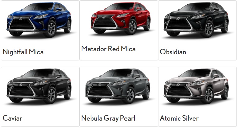 Lexus 350 gồm những màu nào